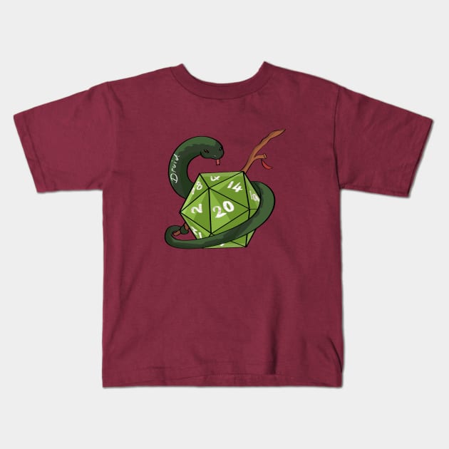 DnD Druid Kids T-Shirt by Kizokukokoro